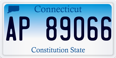 CT license plate AP89066