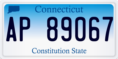 CT license plate AP89067