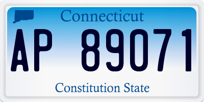 CT license plate AP89071