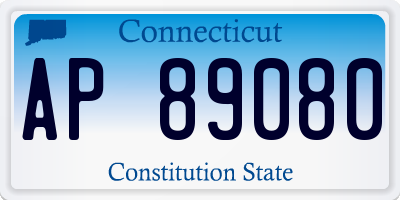 CT license plate AP89080