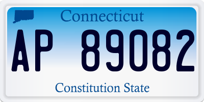 CT license plate AP89082