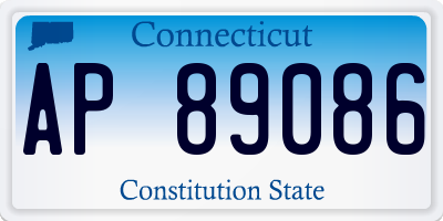 CT license plate AP89086