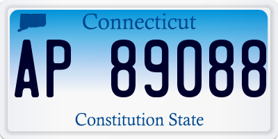 CT license plate AP89088