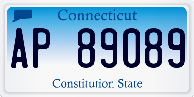 CT license plate AP89089