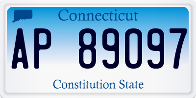CT license plate AP89097