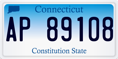 CT license plate AP89108