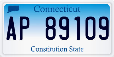 CT license plate AP89109