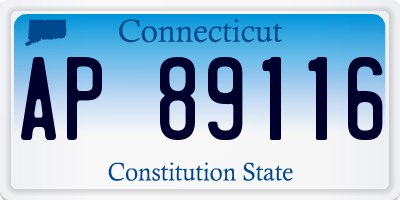 CT license plate AP89116