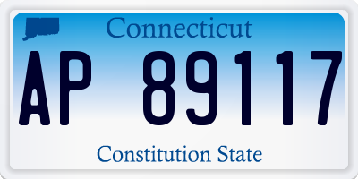 CT license plate AP89117