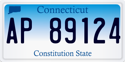 CT license plate AP89124
