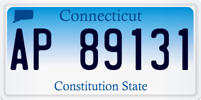 CT license plate AP89131