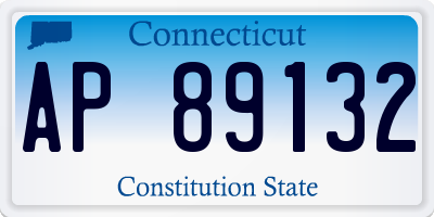 CT license plate AP89132