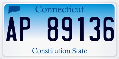 CT license plate AP89136
