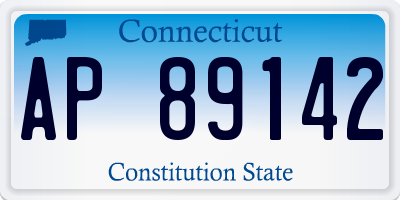 CT license plate AP89142