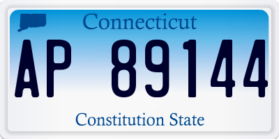 CT license plate AP89144