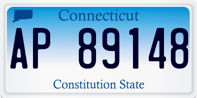 CT license plate AP89148
