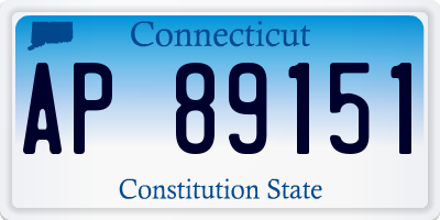 CT license plate AP89151