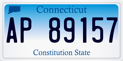 CT license plate AP89157