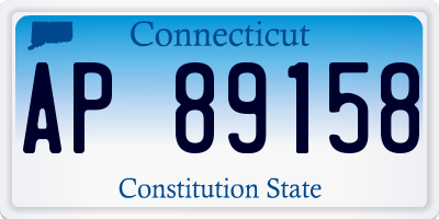 CT license plate AP89158
