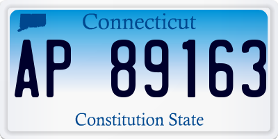 CT license plate AP89163