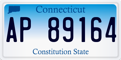 CT license plate AP89164