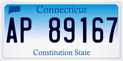 CT license plate AP89167