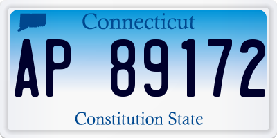 CT license plate AP89172
