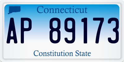 CT license plate AP89173