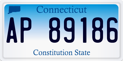 CT license plate AP89186