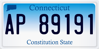 CT license plate AP89191
