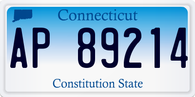 CT license plate AP89214