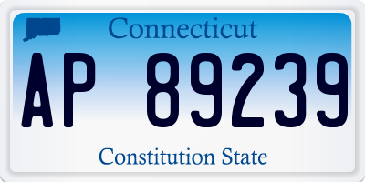 CT license plate AP89239