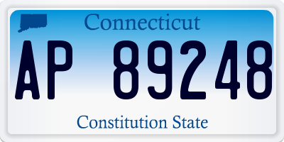CT license plate AP89248