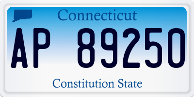 CT license plate AP89250