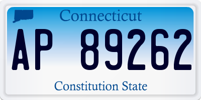 CT license plate AP89262