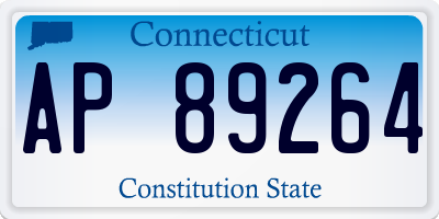 CT license plate AP89264