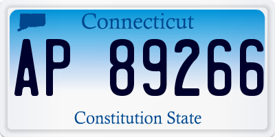 CT license plate AP89266