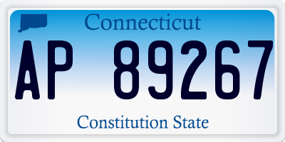 CT license plate AP89267
