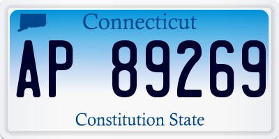 CT license plate AP89269
