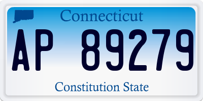 CT license plate AP89279