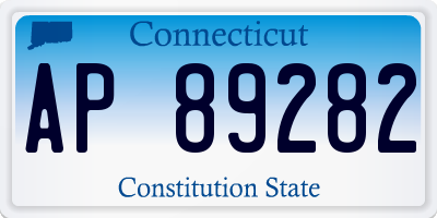 CT license plate AP89282
