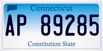CT license plate AP89285
