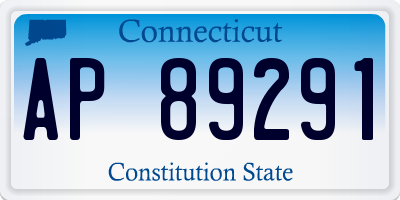 CT license plate AP89291