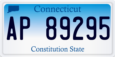 CT license plate AP89295