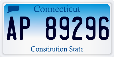 CT license plate AP89296