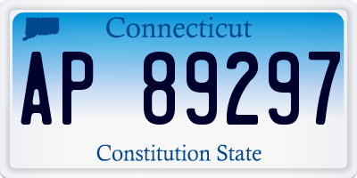 CT license plate AP89297