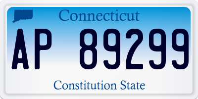 CT license plate AP89299