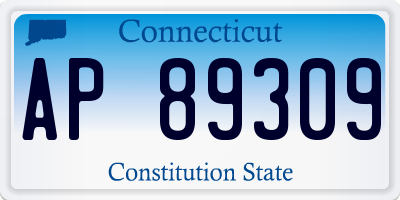 CT license plate AP89309