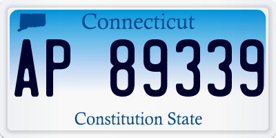 CT license plate AP89339