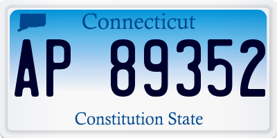 CT license plate AP89352